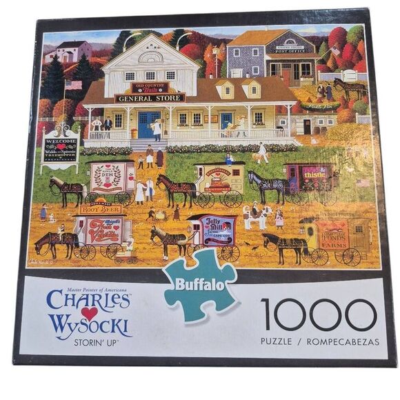 Buffalo Games Charles Wysocki Storin' Up 1000 pc Jigsaw Puzzle - Picture 1 of 8